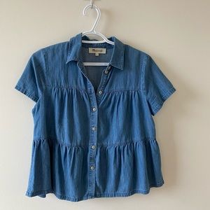 Blue Denim Women's Top